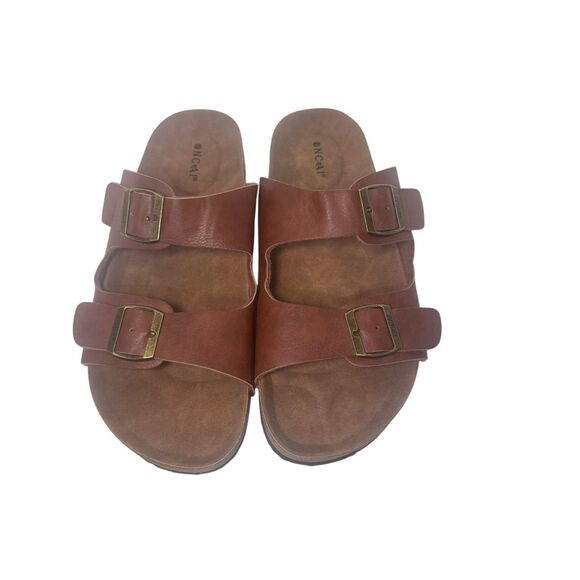 Mens Oncai brown leather Sandals Size 12 EU 46 Fast Shipping main image 4